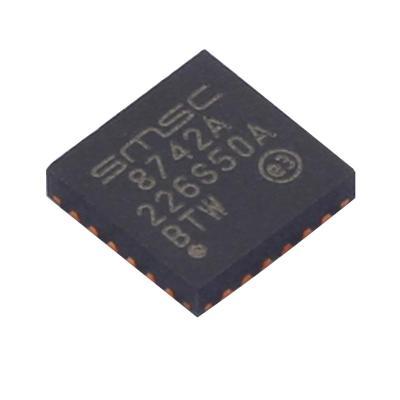 China American Microchip Integrated Circuits LAN8742A-CZ-TR Brand New Original Electronic Components Package Monitor and Reset Ethernet Controller for sale