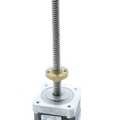 Chine C.C micro 3V de déclencheur linéaire de moteur pas à pas de la NEMA 17 de 42MM 4,3 kilogrammes de cm Tr8x4 P2 à vendre