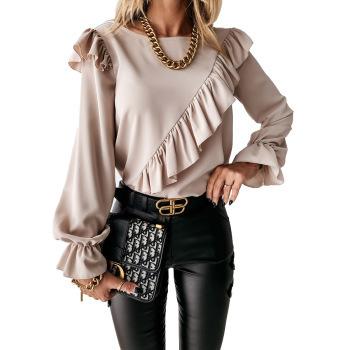 China Spring And Summer New Arrival Breathable Bell Bottom Women's Casual Sleeve Blouse For Women for sale