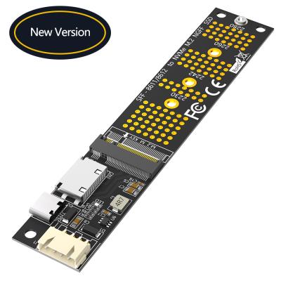 China Oculink SFF-8611/SFF-8612 + SATA 15PIN Connector to M.2 NGFF Key-M 2230 2242 2260 2280 M2 NVME SSD Converter Adapter Card for sale