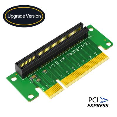 China PCI-Express 8X Riser Card 90 grados en el ángulo izquierdo de la tarjeta de adaptador 1U altura del servidor de computadora PCIe Socket, PCI-E 8X elevado en venta