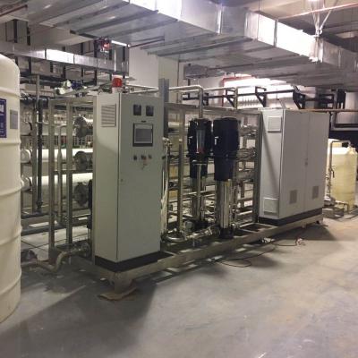 China Construction works Double Pass Ultrapure Reverse Osmosis Water Purification System With LCD Display for sale
