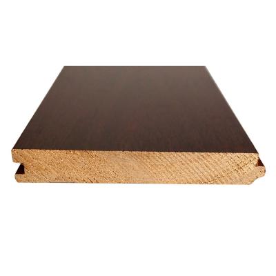 China Modern Large Acacia Leaf Walnut Color Solid Decking For Living Room for sale