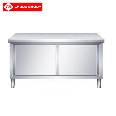 China Kitchen Restaurant Buffet Work Bench Modern Stainless Steel Work Table for sale