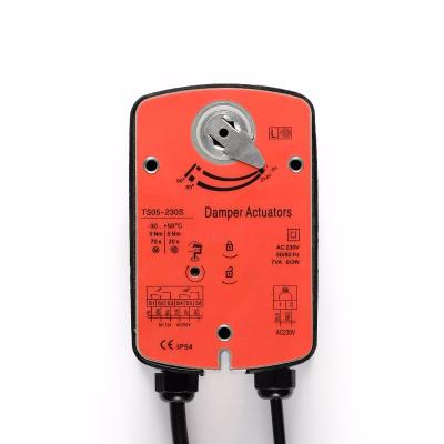 China SW0020 5Nm Fire Smoke Damper Spring Return HVAC Motorized Air Conditioner Speed Actuator for sale