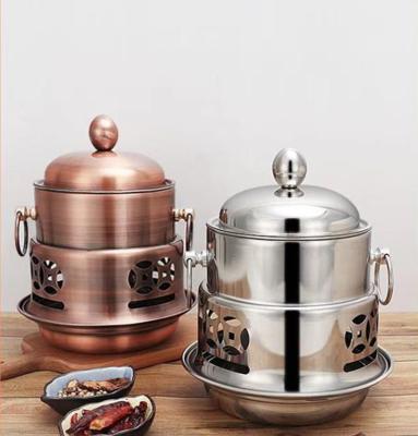 China Sustainable Hot Sale Traditional India Stainless Steel Hot Pot for sale