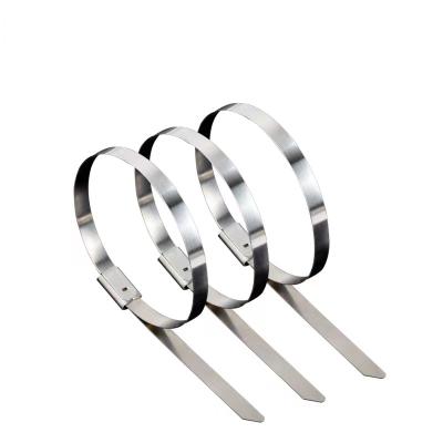 中国 Stainless Steel Metal Cable Ties Self Lock 4x100mm Flame Resistant 販売のため