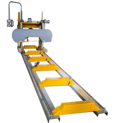 China Horizontal Mobile Sawmill With Narrow Blade Thickness Waste Mininum With Track Sawmill for sale