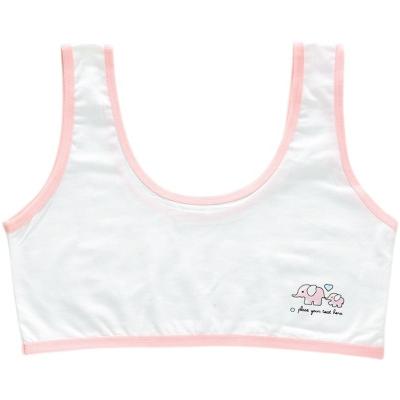 China Junior High School Girls College Students Small Vest Growth Period Underwear Girl Breathable Pure Cotton Girl for sale