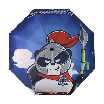 China Modern Travel Women Umbrella Folding Three Folding Three Times Wind Rain Student Cheap Full Automatic Sun Umbrella for sale