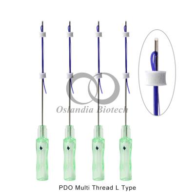 China Dermabelle Lift DOP COG Multi hilos L tipo de aguja líneas de belleza arrugas sacos apretador Polydioxanone absorbible suturas 20pcs/bolsa en venta