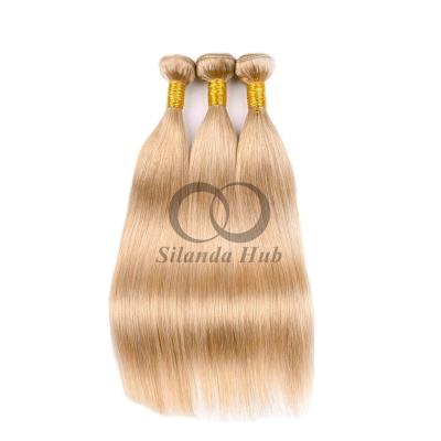 China #27 Honey Blonde Straight Remy Human Hair Bundles Sew In Weave Bundles Brazilian Bundle Deals for sale