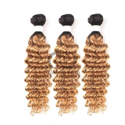 China #T1B/27 Deep Wave Remy Hacienda de cabello humano Sew In Weave Hacienda Brasileña Hacienda en venta