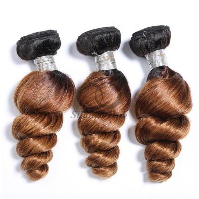 China #T1B/30 Loose Wave Remy Human Hair Bundles Sew In Weave Bundles Brazilian Bundle Deals for sale