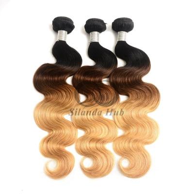 China #T1B/4/27 Body Wave Remy Ramos de cabello humano Coser en tejido Ramos de paquetes Brasileños en venta