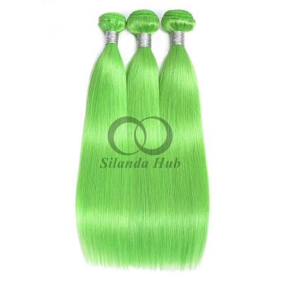 China Green Straight Remy Human Hair Bundles Sew In Weave Bundles Brazilian Bundle Deals for sale