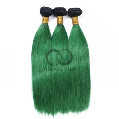 China #T1B/Green Straight Remy Human Hair Bundles Sew In Weave Bundles Brazilian Bundle Deals for sale