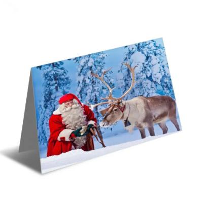 Chine Bon prix cartes de vœux 3D lenticulaires personnalisées pour la fête de Noël à vendre