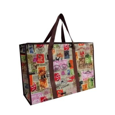 China Environmental Friendliness Recyclable And Non-toxic PP Woven Bags with Woven Handle for sale