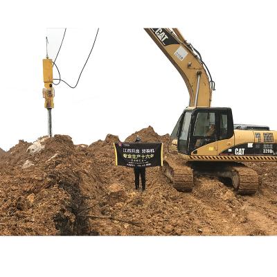 China Construction works Big Power Patented Product High Power Excavator Hydraulic Driven Stone Splitter Rock Breaker Machinery for sale