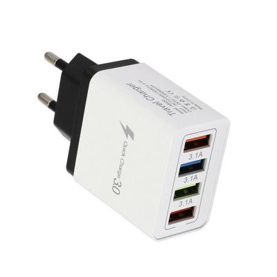 China High Speed USB C Palladium Wall Charging Adapter 4 Port For Android Phone Cell Phones for sale