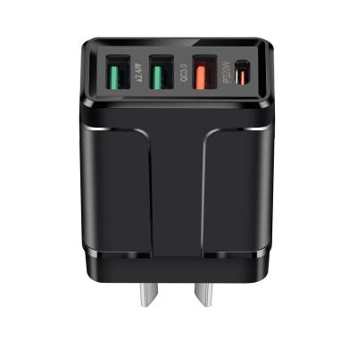 China PD+QC3.0 High Speed Wall Charger Usb Multi-port 32W Quick Travel Adapter With Australia Plug For iPhone Wall Charger for sale