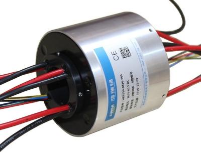 China 300rpm Through Bore Rotary Union Electrical Slip Ring Inner Diameter 65mm for sale