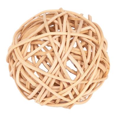 China Sustainable Manufacturers Direct Healthy Pet Supplies Cat Toys Rattan Plant Toys Cat Bells for sale
