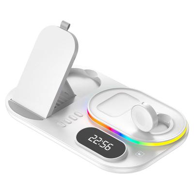 China GTIMLMC High Speed New Trending 3 in 1 Station Wireless Black Portable Wireless Charger Phone Wireless Charger for sale