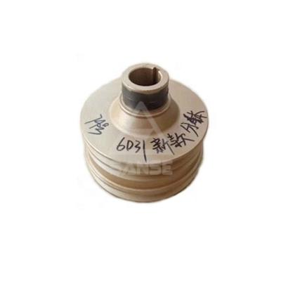 China Construction works Good price 6D31 diesel engine spare parts 6D31 belt pulley and crankshaft pulley for 6D31 Sanse engine for sale