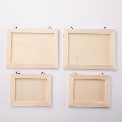 China Europe wood frame photo display table top display wall mount solid wood glass photo frame package for sale