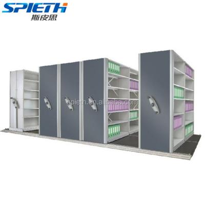 China Corrosion Protection Blow Down Structure Mobile Shelving System Library Filing Compactor for sale