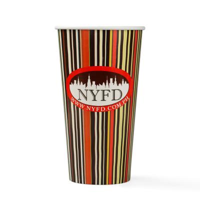 China Wholesale disposable paper cups PLA coated coffee cup double PE coated cold drink cup eco friendly all kinds of size for sale