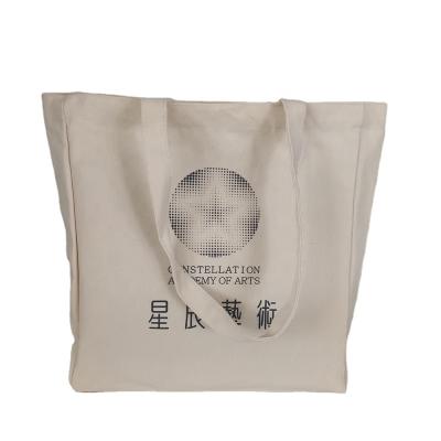 China Handled eco bag custom printed to reuse large single bulk reusable canvas cotton shopping bag with logo for sale