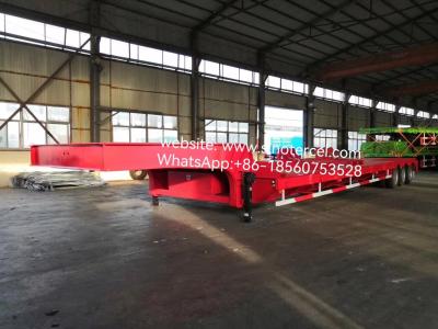 China Semi Lowbed Trailer Load 60 Tons Strong stability Support for personalized customization for sale