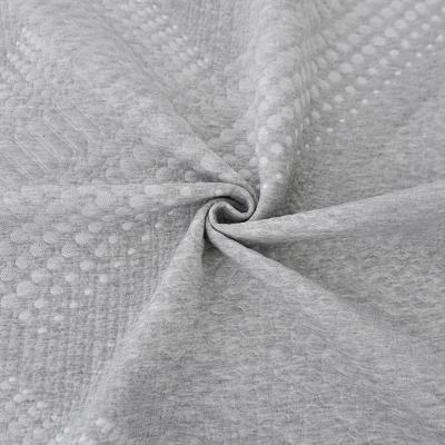 China China Factory Jacquard Fabric 100% Polyester Double Knitted Stretch For Mattress Cover for sale