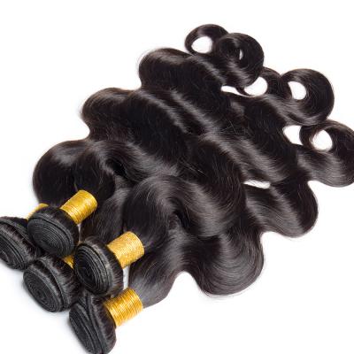 China Best Quality Raw Natural Weft Virgin Hair Weave Distributors Mongolian Human Body Wave Hair Bundles Wholesale Shiny Wavy Hair for sale