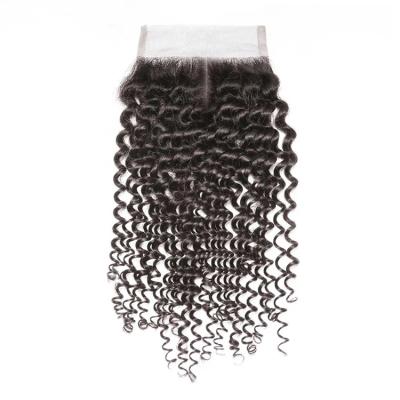 China Shiny Cheap Lace Closure Virgin Curly Cuticle Aligned Hair Bundles With Lace Closure for sale