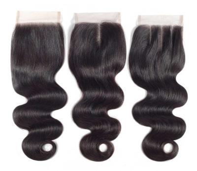 China Shiny Cheap Brazilian Virgin Cuticle Aligned Human Hair 4x4 2x6 5x5 13x4 13x6 6x6 7x7 360 Frontal Closure Swiss Lace Closure And Headband for sale