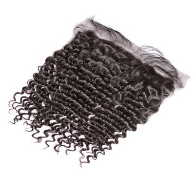 China Shiny Ear To Ear Lace Frontal Brazilian Remy Human Hair 13*4 Deep Swiss Lace Frontal Hair 100% Bundles And Frontal Set for sale