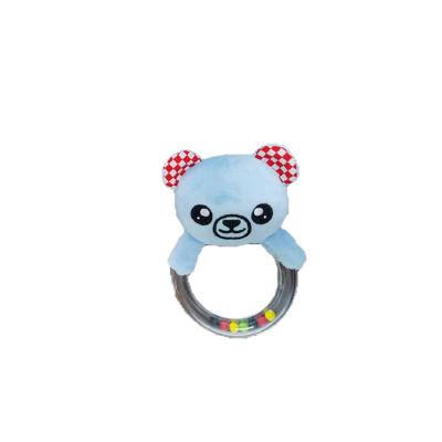 China High Quality Rattle Ring Baby Plastic Rattle Plush Newborn Baby Toys for sale