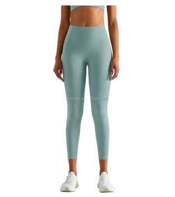 China Breathable Sports Gym Leggings Butt Lift Yoga leggings Custom High Waist Tummy Control Outdoor Fitness Workout Pant for sale