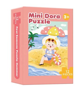 China New designed educational toy 2021 four seasons mini paper finger jigsaw puzzle for sale