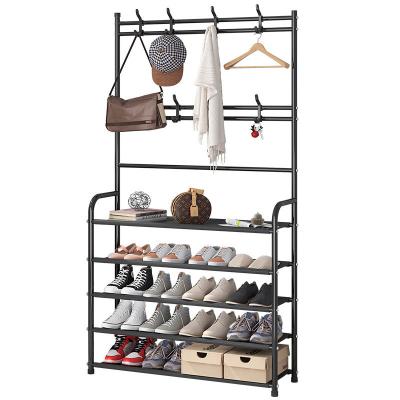 China Factory Wholesale Minimalist Adult Baby Shoe Rack 5 Layers Bathroom Clothes Stand Hats To Stretch Adjustable Iron Metal Shoe Racks for sale