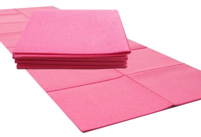China Folding Anti Slip ECO Friendly Yoga Pilates Mat PVC Foam OEM for sale
