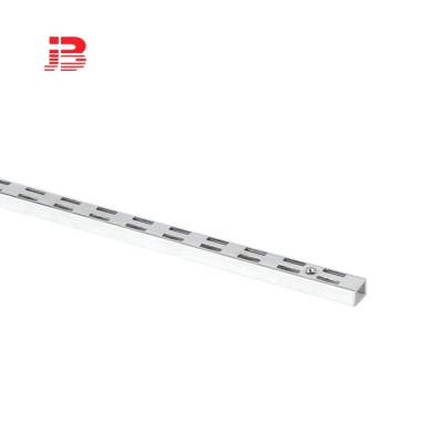 China Clothes Show Strut Chrome Plating Channels Metal Slotted Display Straight For Hooks Adjustment for sale