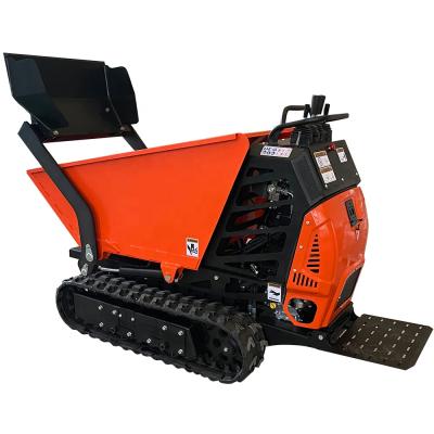 China Hot Factory Sale CE Gasoline Engine 500Kg Load Capacity Approved Track Small Dumper Price for sale