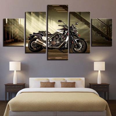 China New Classic/Postmodern Motorcycle Canvas Art Prints Painting For Hotel Cafe Wall Decoration Home Pop Art for sale