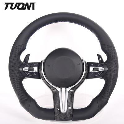 China Los deportes perforaron el ODM del OEM del volante del cuero suave para BMW en venta