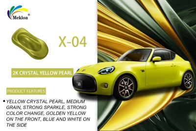 China 1K Crystal Yellow Pearl Auto Paint: Bright Colors & Weather Resistance for Car Body for sale